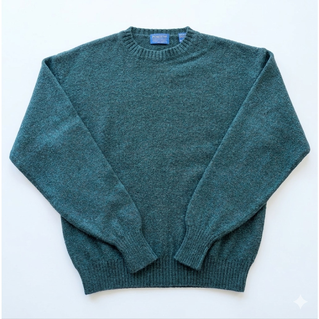 Vintage Pendleton Shetland Wool Sweater Men’s Xl Crewneck 100% Virgin Wool